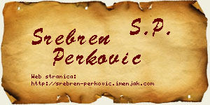 Srebren Perković vizit kartica